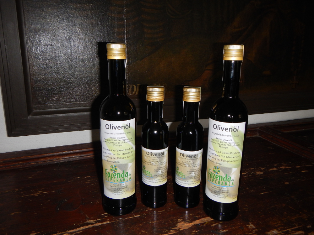 Olivenöl in 250 und 500ml-Flaschen